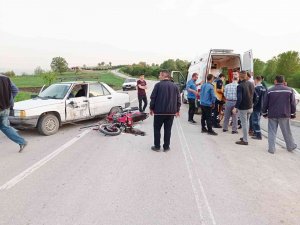 Motosikletli Genç Ölümden Döndü