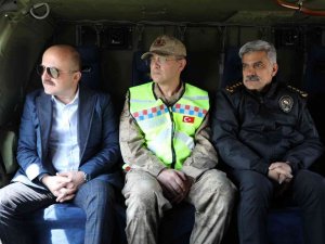 Ağrı’da Bayram Öncesi Havadan Trafik Denetimi Yapıldı