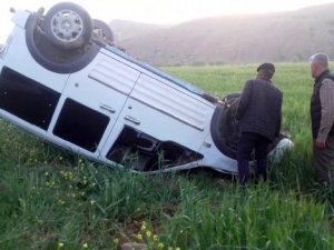 Siirt’te Araç Takla Attı, Sürücü Yara Almadan Kazayı Atlattı