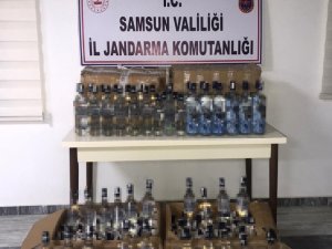 Samsun’da 251 Şişe Sahte Bandrollü İçki Ele Geçirildi
