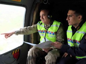 Bingöl’de Bayramda Helikopter Destekli Trafik Denetimi