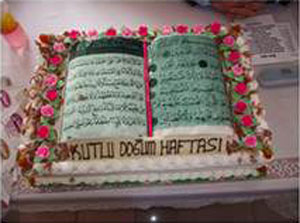 Zile Müftülüğü'nden Kuran-ı Kerim tasarımlı pasta skandalı