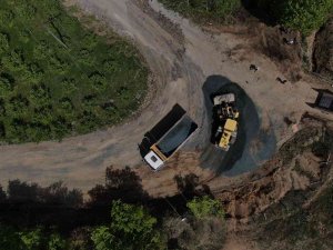 Ayvacık Kırsalında Yol Çalışması