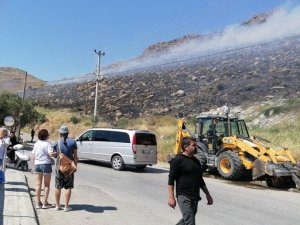 Bodrum’da Otluk Ve Makilik Alanda Yangın