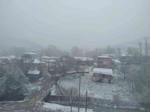 Pülümür İlçesine Mayıs Ayında Kar Yağdı