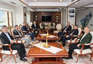HSK Üyesi Kolcu, Yargıtay Üyesi Kar ve Kırıkkale Cumhuriyet Başsavcısı Keskin’den Vali Çeber’e Ziyaret