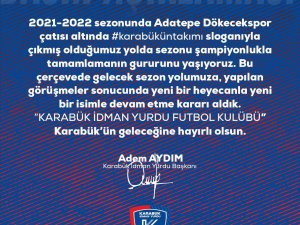 Karabük’ü Bal’da Temsil Edecek Takımın Yeni Adı Karabük İ̇dman Yurdu Fk Oldu