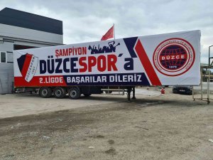 Kamyonculardan Düzcespor’a Destek
