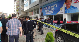 AK Parti seçim bürosunda silahlı çatışma 1 ölü