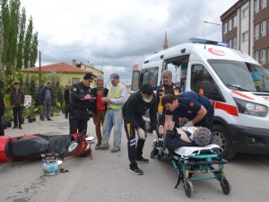 Şarkışla’da Motosiklet Kazası 1 Yaralı
