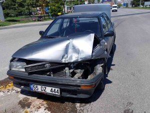 Samsun’da Hemzemin Geçitte Trafik Kazası