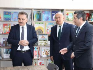 Göbelezoğlu Ortaokulunda Kütüphane Açılışı Gerçekleştirildi