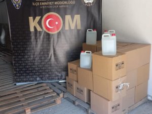 Lojistik Deposunda 500 Litre Kaçak Etil Alkol Ele Geçirildi