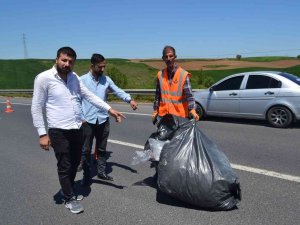 Yol Ortasına Düşen Çuval Zincirleme Kazaya Neden Oldu: 1 Yaralı