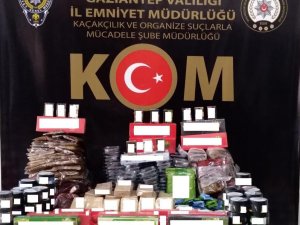 Gaziantep’te 134 Kilogram Kaçak Nargile Tütünü Ele Geçirildi