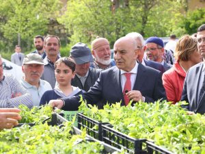 Keçiören Belediyesi 4 Köyde Ücretsiz Fide Dağıttı