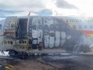 Çin’de 122 Kişiyi Taşıyan Uçak Pistte Alev Aldı