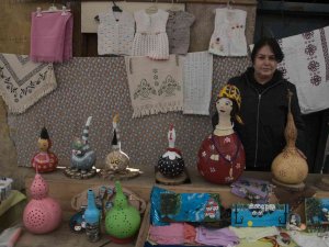 Topladığı Su Kabaklarını Sanat Eserine Dönüştürüyor