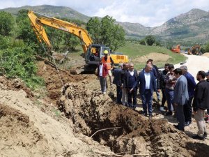 Lice İçme Suyu Ve Kanalizasyon Projesinde Çalışmalar Sürüyor