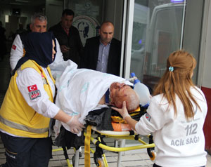 AK Parti Ladik İlçe Başkanı Kaza Yaptı 1 Yaralı