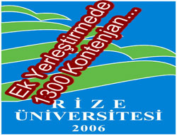 Rize Üniversitesi'ne ek yerleştirme
