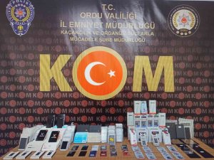 Ordu’da Kacak Cep Telefonu Ve Elektronik Ürünlere Geçit Yok