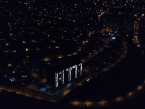 Öğrenci Yurtlarının Işıklarıyla “Ata” Ve “1919” Yazılı Görsel Şölen