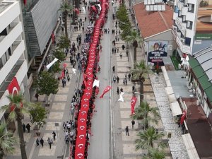 19 Mayıs’ın 103. Yılında 103 Metrelik Dev Bayrak Açıldı
