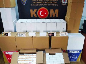 Hatay’da 270 Bin Adet Kaçak Makaron Ele Geçirildi