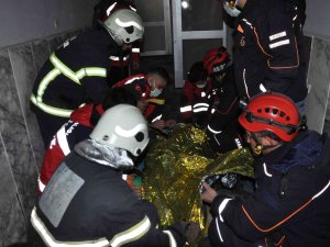 Kars’ta Yangın Tatbikatı Gerçeği Aratmadı