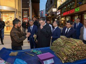 Vali Balcı Esnafı Ziyaret Edip Uçkunun Tadına Baktı