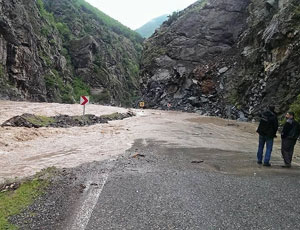 Artvin-Şavşat Karayolu Aşırı Yağışlar Nedeniyle Kapandı