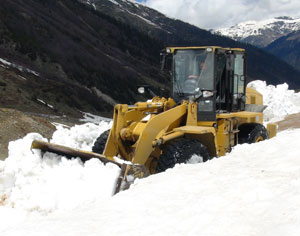 Rize'de Mayıs Ayında Karla Mücadele