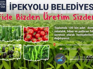 İ̇pekyolu Belediyesinden Vatandaşa Ücretsiz Sebze Fidesi Desteği