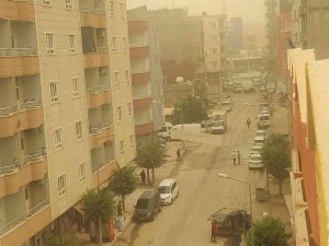 Toz Bulutu Silopi’de Hayatı Olumsuz Etkiledi