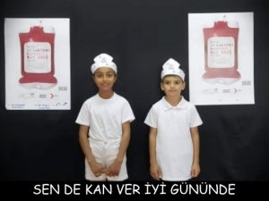 İ̇lkokul Öğrencilerinden Kan Bağışına Klipli Destek
