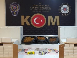 Erzincan’da 2 İşyerine Kaçak Sigara Operasyonu