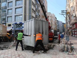 Bafra’da Yer Altı Çöp Konteyneri Dönemi Başlıyor