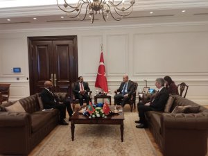 Bakan Soylu, Maldivlerli Mevkidaşı Abdullah İle Görüştü