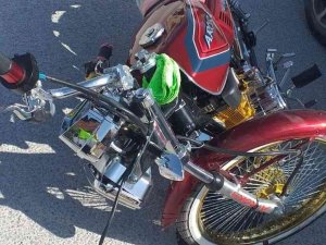 Otomobille Çarpışan Motosikletin Sürücüsü Yaralandı