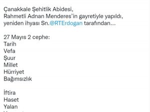 Bakan Soylu’dan "Çanakkale Şehitlik Abidesi" Paylaşımı
