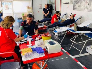 Cide’de Jandarmadan Kan Bağışı