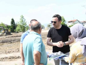 Başkan Özlü Çalışmaları Yerinde İnceledi
