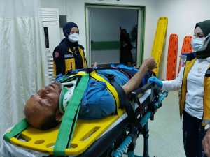 Ormanda Kestiği Ağaç Üzerine Düşen Şahıs Ölümden Döndü