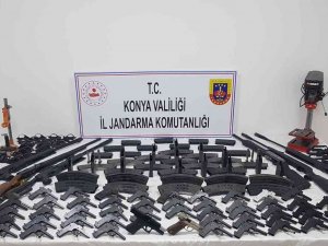 Konya’da Jandarmadan Kaçak Silah Operasyonu
