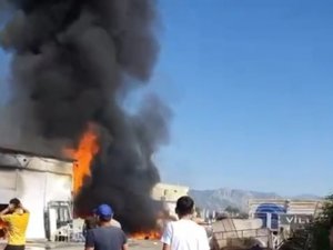 Döşemealtı’ndaki İşyeri Yangını Korkuttu