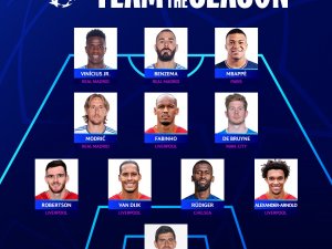 Uefa Şampiyonlar Ligi’nde Sezonun En İyi 11’i Belli Oldu!