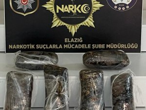 Elazığ’da 7 Kilo Uyuşturucuyla Yakalanan Şüpheli Tutuklandı