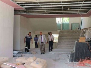 Müdür Başyiğit, Okul İnşaatlarında İncelemelerde Bulundu