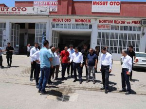 Kaymakam Tunç, Sanayi Sitesi Esnafıyla Bir Araya Geldi